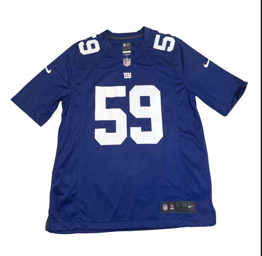 Nike New York Giants Abdul Carter #51 Large Blue/White NFL Football Jersey EUC